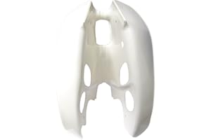 MY MOTO PARTS Legshields Front White C90,C90ZZ uses rectangle air filter (Each)