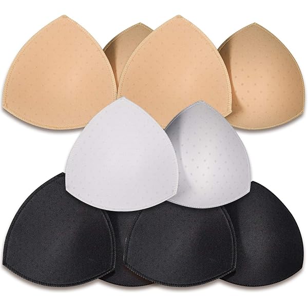 3 Paires Coussinets Soutien-Gorge Push-Up Imperméables - Amovibles Pour Sport Et Quotidien