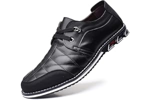 COSIDRAM Mens Casual Shoes Sneakers Lace up Loafers Comfort Fashion Walking Flat Formal Mocassins Business Office Dress