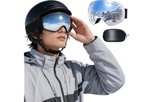 Lunettes de ski pour hommes, femmes, jeunes, adolescents, protection UV, anti-reflet, pour ski, snowboard, cyclisme, moto