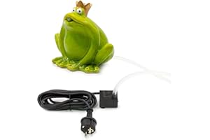 Blümelhuber Wasserspeier Frosch Figur - Frosch Deko Garten - Wasserspiel Garten Deko - Gartenteich Becken Figuren Teich Zubehör
