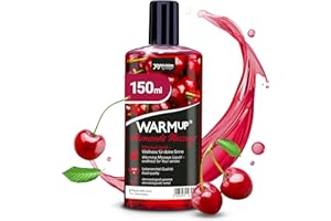 ‎JOYDIVISION JOYDIVISION WARMup 150 ml Massageliquid Kirsche I Massage mit Wärme-Effekt I Fruchtiger Kirsch Duft & Geschmack öl-frei I wie Massageöl wärmend