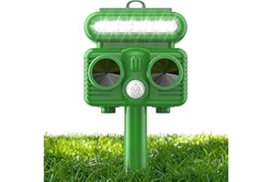 HOPPE'S Cat Deterrent, Ultrasonic Cat Repeller for Garden, Animal Repellent, Waterproof with Motion Sensor, Stop Animals, Cats, Rats, Dogs, Birds, Foxes and Others