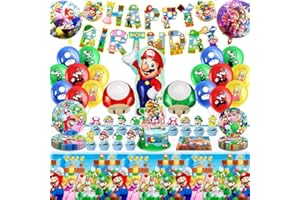 SIDESEA Partygeschirr Geburtstagsdeko, 76 Stück Party Geschirr Deko Set Deko Geburtstag Pappteller Kindergeburtstag Luftballons Tischdecke Geburtstag Tortendeko Deko Geburtstag Kinder für 10-20 Personen