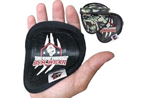 THE UGLY MONKEY GYM WEAR Fitness Handschuhe Herren Damen Grip Pads Griffpads Krafttraining Griffpolster Kraftsport Gym Pull up Hantel 1 Paar Neopren Trainingshandschuhe - Workout Gloves Bodybuilding Griff.