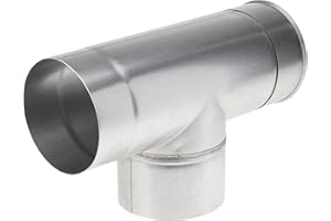 Kamino-Flam 331319 FAL Té de cheminée Ø 120/longitude 310mm, Argenté