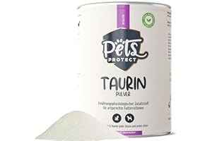 Pets Protect 100% reines TAURIN-Pulver für Katzen & Hunde 150 g | Gesunderhaltung Netzhaut & Organfunktion | Immunsystem & Stoffwechsel | Stärkung von Herzkreislaufsystem | Deutsche Herstellung