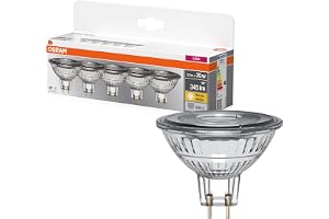 OSRAM LED BASE MR16, förpackning med 5 låga spänning lampor, ersätter