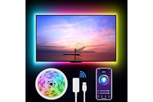 GHome Smart Tira LED,Luces LED Habitación,Funciona con Alexa/Google Home,Control de App 280CM,16 Millones Colores,Pulsando al Ritmo de la Frecuencia Musical,Apto para TV y Fiestas