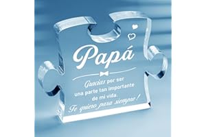Giftasy Regalo Padre, Regalo Padre Navidad - Rompecabezas de Acrílico, Regalos para Padres, Regalo Papá Cumpleaños, Dia del Padre