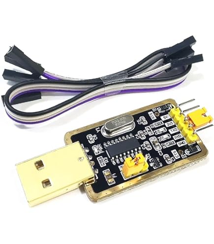 CP2104 USB To TTL Serial Converter Module - 6PIN UART Board With Wire For Electronics Projects