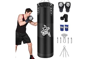 IKIJM Saco Boxeo Colgante Adultos: Gimnasia MMA Tren No Lleno Boxing Bag