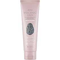 the face shop jeju volcanic lava anti dust pore cleansing foam