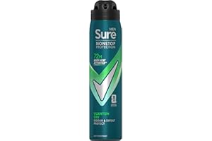 Sure Men Anti-perspirant Deodorant Aerosol Quantum Dry Nonstop Protection 250 ml