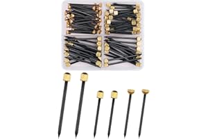 Caianwin 90 szt. gwoździ do zawieszania obrazów 3 rozmiary, wiszące gwoździe z pudełkiem do przechowywania na ścianę, do kuchni, salonu, sypialni, łazienki