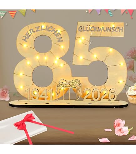 Joyeux anniversaire 85 ans GIF animé. Image de paillettes d'or. - télécharger su