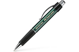 Faber-Castell 140700 - długopis Grip PLUS BALL, wkład: M, kolor trzonka: zielony metaliczny