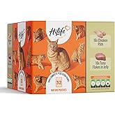 HiLife Mature Wet Cat Food for Senior Cats, Mixed Tuna & Chicken Recipes, Complete Senior Cat Food Pouches, 100% Natural & Gr