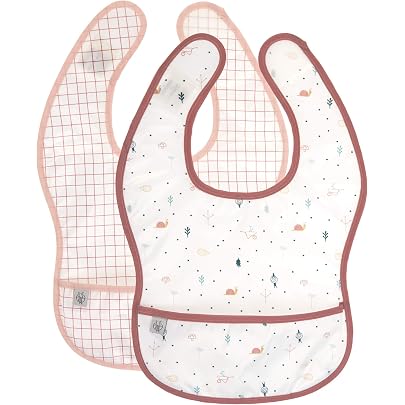 Bavaglini Impermeabili Per Neonati Pack Da 10 Pezzi – In Cotone, Con Lacci, Facili Da Lavare, Ideali Per Pappa!