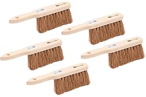 ‎BAWITEC BawiTec Handfeger 5 Stück Handwerker Set Kokos Größe 28cm robust langlebig Handbesen Holzhandfeger aus Holz Feger Naturfaser Kokosborsten