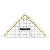 Linex 100414079 Large Triangle Geometry with Removable Translucent Handle, 32 cm