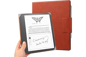 VOVIPO Uniwersalne etui na papier cyfrowy, ultracienkie, lekkie etui na książki z ochroną rogu, kompatybilne z Kindle Scribe 10.2/BOOX Note Air 2/Air 2 Plus 10.3-brązowe