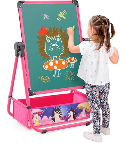 Chevalet Double Face Enfant Maycoly - Tableau Blanc Et Noir Réglable Avec Accessoires