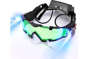 SUNJULY Night Vision Goggles With Flip-Up Light, Spy Glasses for Kids - Racing, Cycling, Skiing, Night Vision Goggles for Boys and Girls