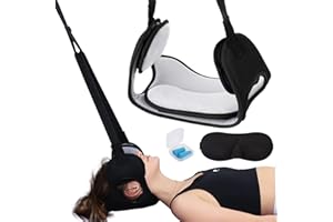 VENUSSAR Hamac pour Le Cou, Hamac pour Cou avec Trous d'oreille, Relaxation du Cou et des Epaules, Ensemble de Traction Cervicale, pour Hommes et Femmes