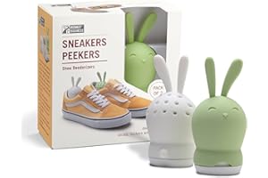 Monkey Business désodorisant pour chaussures, 2 adorables lapins désodorisants pour baskets et chaussures Le charbon actif garde aussi les armoires, casiers et sacs de gym frais (Lapin)