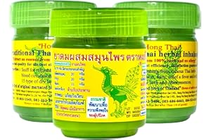 ‎HONG THAI Hong Thai Duftdose – Natürlich Erfrischen mit Thailändischen Kräutern & Ölen - 3 Stück