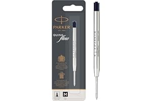 Parker recharges pour stylo bille | pointe fine | encre noire QUINKflow | lot de 1