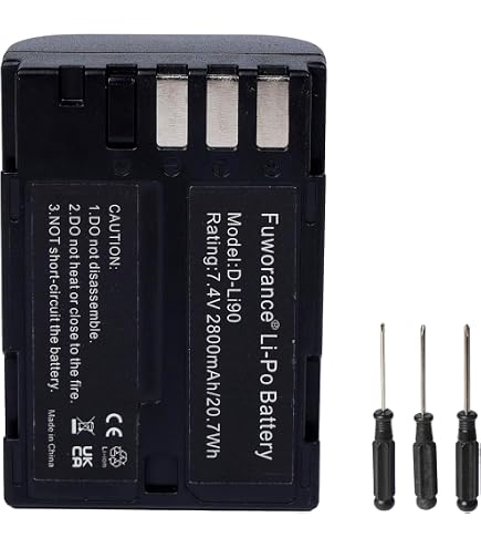 PATONA Batteria D-Li90 1400mAh Per Pentax 645D, K-1, K-3, K-5, K-7 – Sostituto Affidabile Per DSLR - 3
