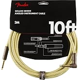 Fender Deluxe Series Instrument Cable Tweed Angle - 3 meters Instrument Cable