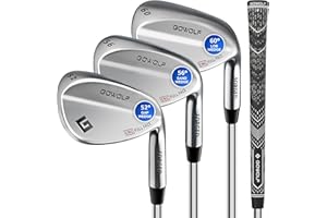 Gowolf Forged Golf Wedges 50/52/54/56/58/60/69 Degree Single or Sets for Men, Right Hand Premium Full Face Gap Wedge Sand Wedge Lob Wedge Golf Club, Great Golf Gifts - CNC Milled Face for More Spin