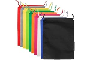 LMOGWL 10 pcs Borsa per scarpe con coulisse, borsa per scarpe da viaggio multicolore con chiusura a coulisse, sacchetto per la polvere portatile, organizzatore di stoccaggio, per viaggi,casa(10colori)