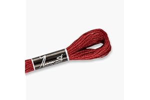 Premium Embroidery Thread Luca-S, 100% Giza Cotton, Oeko TEX Certified Stranded Cotton - 07 / DMC 816 / Anchor 1015