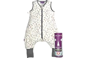 LULAVE Saco de Dormir Bebe - Ideal Entretiempo y Primavera. 100% Algodon organico (Gots). Oeko-Tex 100 Modelo Abejas o Rombos. Talla de 1 a 3 años