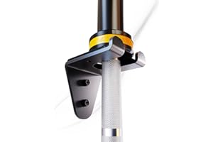 VAIIO Single Olympic Barbell Hanger,Garage Gym Bar Wall Rack,Vertical Barbell Mount Rack,Black Powder Coated,Space Saving Commercial or Home Gym Accessory,Holds Under 33mm Bar Size