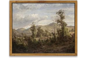 InSimSea Framed Wall Art Modern Home Decor Vintage Landscape Oil Painting Canvas Wall Art Decorations for Living Room Kitchen Office Farmhouse Bathroom Decor 8x10in