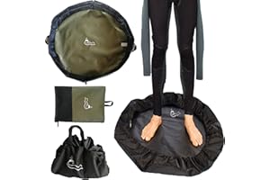 SUQ Cambiador de Traje, Cambiador de Surf, Bolsa de Playa Portátil, Resistente al Agua, con Bolsa de Almacenaje, Correa de Asa y Cordón para Surfistas, Kayakistas, Deportes Acuáticos