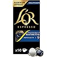L'OR - Espresso Coffee - Ristretto Decaf - Core - Decaf Collection - Intensity 9 - Marzipan and Citrus Flavours - A Pack of 10 Nespresso Compatible Aluminium Capsules