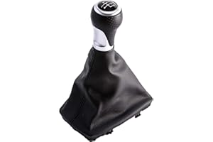 SFONIA Coche Pomo Palanca de Cambios Stick Head Shifter Cubierta de Polvo A3 S3 A4 S4 B8 8K/ A5 8T Q5 8R S-Line (2007-2015) (5 Velocidades)