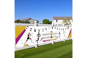 YOFANUP Women's Rugby Championship 2025 Banner Flags, 2025 Womens Rugby Championship Banner for Party Decorations, Matches Competition Celebration Banners for Stadiums, Restaurants, Garden, Bars