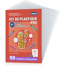 Kit Plastique Fou 183 Pièces – Film Thermorétractable | Porte-clés, Crayons, Perforatrice | Activité Créative Enfants | DIY Loisirs - 5