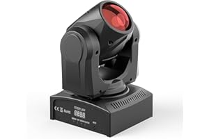 OLOAXOLX Luces Discoteca Cabezas Moviles - Cabeza Movil led 60w 4IN1, Super Bright Beam Effect DMX 512 10/12CH luces discoteca, Party, Bar, Nightclub, Band, Dance Floor