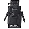 HYS MSC-20C Adjustable Multi-function Pouch Case Holder Compatible for Kenwood Yaesu Icom Motorola Baofeng UV5R UV82 TYT UV5RA HYT 888S Walkie Talkie Holster