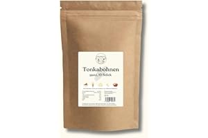 ‎THEOBROMA Tonkabohnen, 10 ganze Tonka Bohnen, Topqualität aus Venezuela, Vanille Alternative für die kreative Gourmet Küche, unvergleichliches Aroma, mind. 22 g