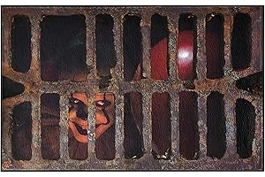 WROYGVY Clown Halloween Fußmatte, Horro Lustiger fußmatte innen waschbar 40x60, Stereo Vision 3D Teppich,Rutschfester geeignet für grusel deko Halloween