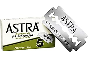 THE SHAVE FACTORY 10 Astra Superior Platinum Double Edge Razor Blades For Professional Barbers And Traditional Shaving Enthusiasts